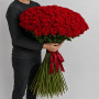101 красная роза 130 см фото 2