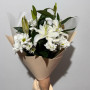 Букет из лилий и хризантем «Легкость» фото 4